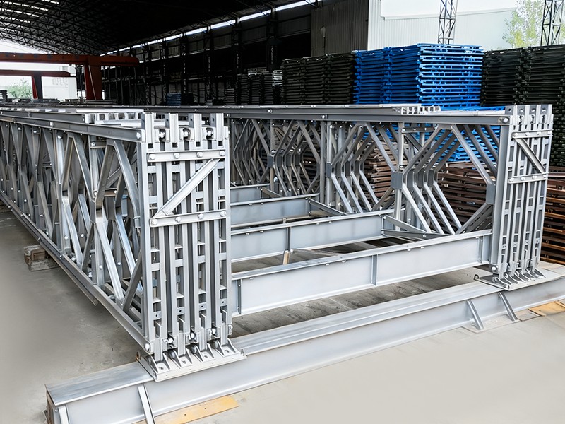 CB450 Jenis Span Besar Beban Berat Jambatan Bailey Bergalvani